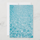 Tropische Fruchtgetränke Pool Party Erwachsene Geb Einladung (Rückseite)