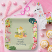 Tropische Fruchtgetränke Pool Party Erwachsene Geb Pappteller (Party)