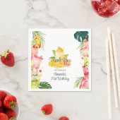Tropische Fruchtgetränke Pool Party Erwachsene Geb Serviette (Beispiel)
