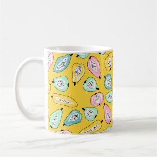 Tropische Fruchtmuster-Abbildung Kaffeetasse