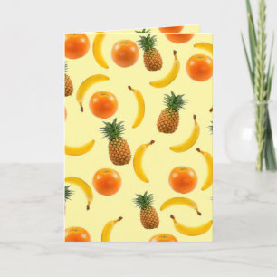 Tropische Fruchtsaftkarte Karte
