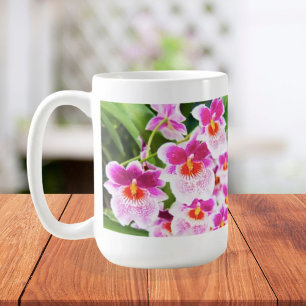 Tropische Fuchsien-Orchideen Kaffeetasse