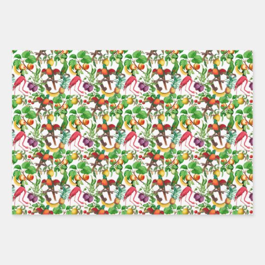 Tropische Gärten Geschenkpapier Set (Vorderseite)