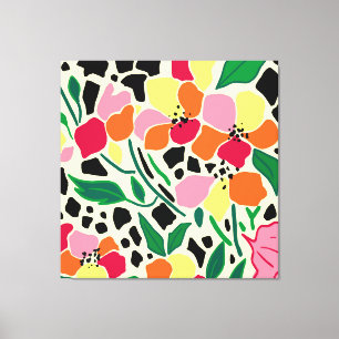 Tropische Gartenpunkte Leinwanddruck