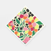 Tropische Gartenpunkte Serviette (Ecke)