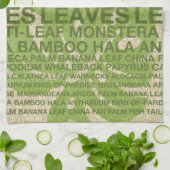 Tropische Gartenwand Geschirrtuch (Gefaltet)