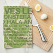 Tropische Gartenwand Geschirrtuch (Viertel Falte)