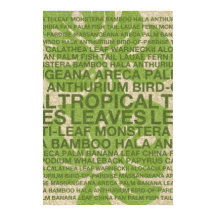 Tropische Gartenwand