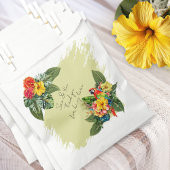 Tropische Gastgeschenk Hochzeit-Flaggen von Macaw Geschenktütchen