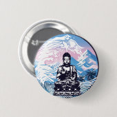 Tropische Gebirgswelle Buddhas Button (Vorne & Hinten)