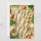 Tropische Geburtstagskarte Feiertagskarte (Rückseite)
