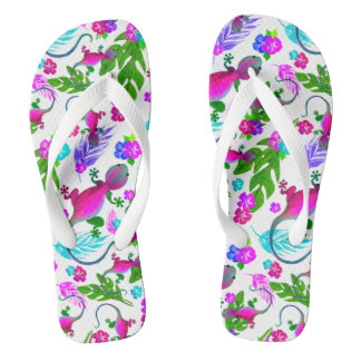 Tropische Geckos Flip Flops Badesandalen