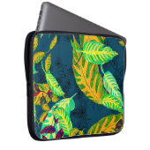 Tropische Gefärbte Krawatte Blue Gouache. Tropisch Laptopschutzhülle (Vorne Rechts)