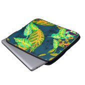 Tropische Gefärbte Krawatte Blue Gouache. Tropisch Laptopschutzhülle (Vorne Knopf)