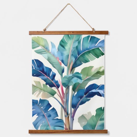 Tropische Gefühl Wandteppich Mit Holzrahmen (Vorderseite)