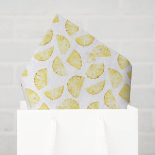 Tropische gelbe Ananas Geburtstag Seidenpapier