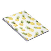 Tropische gelbe Ananas Notizblock (Rechte Seite)