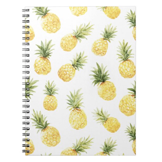 Tropische gelbe Ananas Notizblock (Vorderseite)