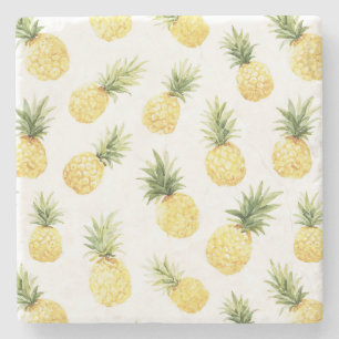 Tropische gelbe Ananas Steinuntersetzer