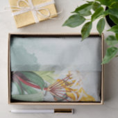 Tropische Gelbe Papageien Seidenpapier (Geschenk)