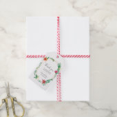 Tropische geometrische Dankbarkeit für Tags Geschenkanhänger (Mit Garn)