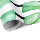 tropische geometrische Vegetation Geschenkpapier (Rolleneckpunkt)