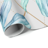 tropische geometrische Vegetation Geschenkpapier (Rolleneckpunkt)