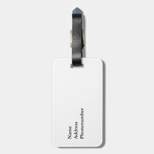 Tropische Gepäckanhänger fertigen besonders an (Rückseite vertikal)