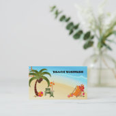 Tropische Geschäft-Persönliche Visitenkarte (Stehend Vorderseite)