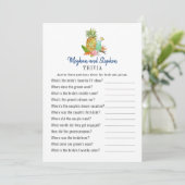 Tropische Getränke Couple's Shower Trivia Spiele Einladung (Stehend Vorderseite)