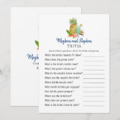 Tropische Getränke Couple's Shower Trivia Spiele Einladung (Vorne/Hinten)