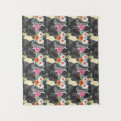 Tropische Getränke mit Tieren Wandteppich (Vorderseite)