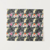 Tropische Getränke mit Tieren Wandteppich (Vorderseite (Horizontal))