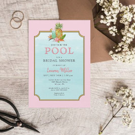 Tropische Getränke Poolside Bridal Dusche Einladun Einladung