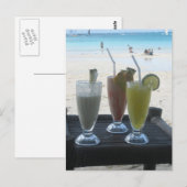 Tropische Getränke Postkarte (Vorne/Hinten)