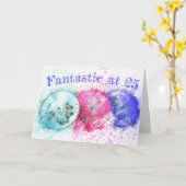 Tropische Getränke-Regenschirme im Wasser 25. Gebu Karte (Gelbe Blume)