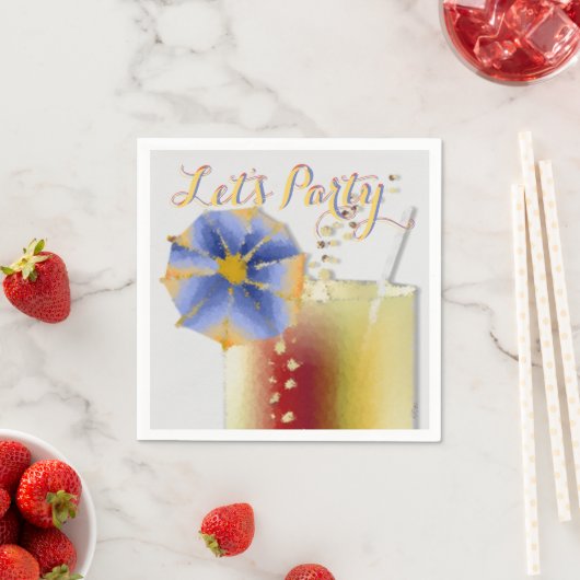 Tropische Getränke Serviette (Beispiel)