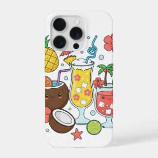 Tropische Getränke – Süße Sommer-Cocktail-Handyhül iPhone 15 Pro Hülle