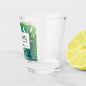 Tropische Getränke und ein Hochzeitsstrand - Gefal Schnapsglas (Rechts)