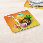 Tropische Getränke-Untersetzer Untersetzer (angewinkelt)