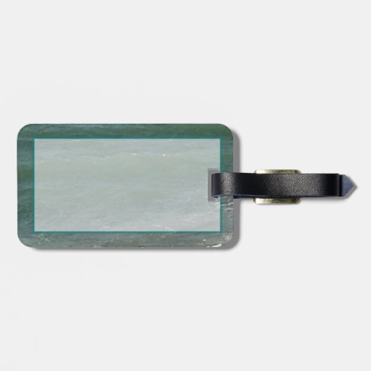 Tropische Gewässer Gepäckanhänger (Rückseite horizontal)