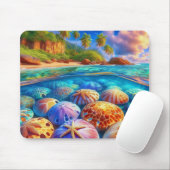 Tropische Gezeitenschätze Mousepad (Mit Mouse)