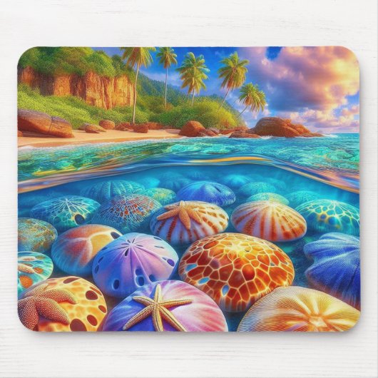 Tropische Gezeitenschätze Mousepad (Vorne)