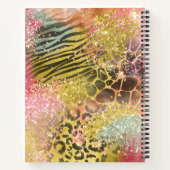 Tropische Giraffe für Tierwerbung Notizblock (Rückseite)