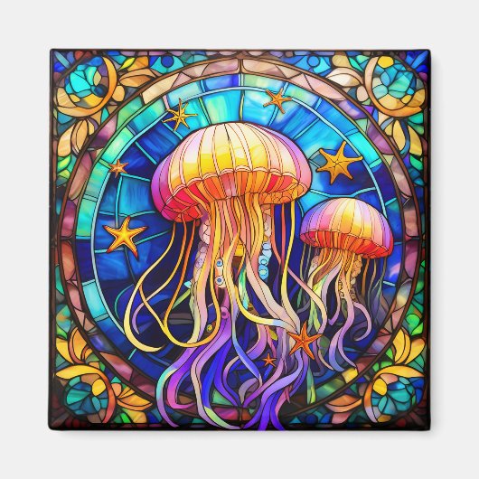 Tropische Glaskunst Magnet (Vorne)