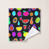 Tropische Glühexplosion Badhandtuch Set (Waschlappen)