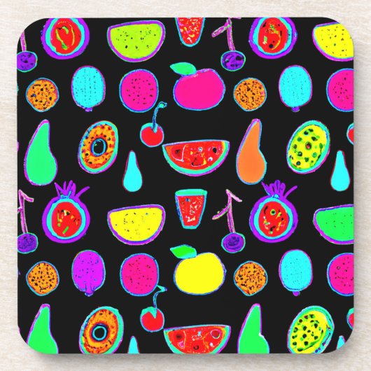 Tropische Glühexplosion Getränkeuntersetzer (Vorderseite)