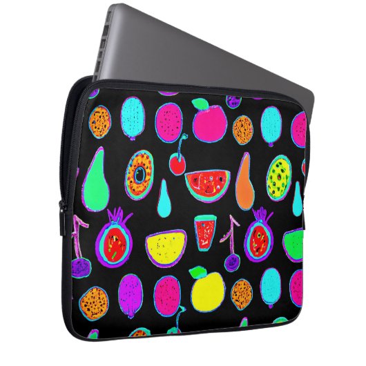 Tropische Glühexplosion Laptopschutzhülle (Vorne Rechts)