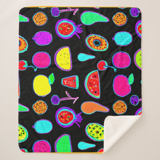 Tropische Glühexplosion Sherpadecke (Vorderseite)