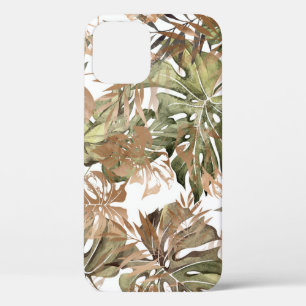 Tropische Gold-Blätter blühend nahtlos Case-Mate iPhone Hülle